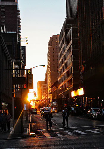 Sonnenuntergang in Manhatten